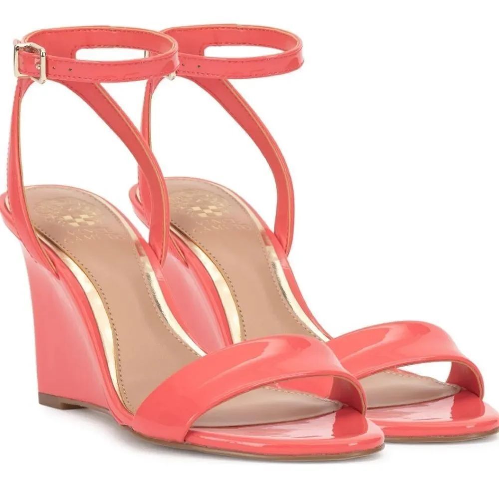 BRAND NEW VINCE CAMUTO JEFANY ANKLE STRAP WEDGE SANDAL (WOMEN)